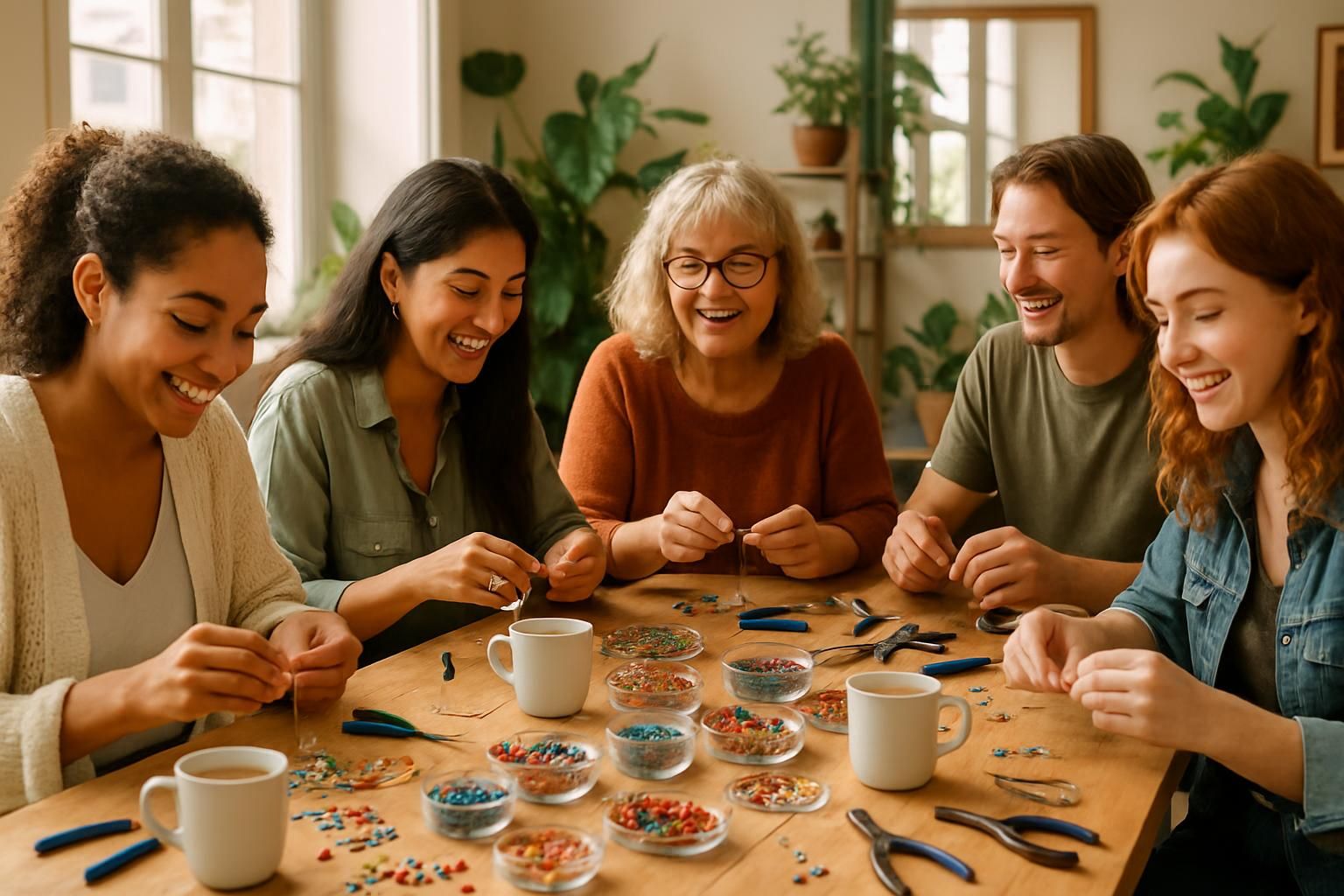 à nantes, découvrez les « bijoux party », des moments conviviaux pour créer des bijoux tout en partageant un café entre passionnés.