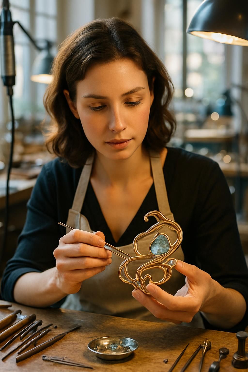 découvrez l'histoire inspirante de l'artisane de l’orne qui a révolutionné la joaillerie en créant des bijoux aux formes inédites, apportant du merveilleux dans chaque pièce.