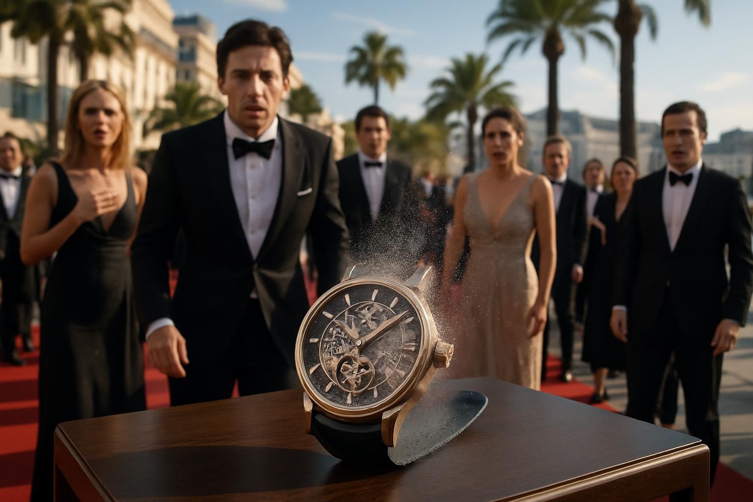 cannes en émoi : une montre de luxe d'une valeur de plus de 700 000 euros disparaît mystérieusement pendant le festival, suscitant une enquête et de nombreuses interrogations.