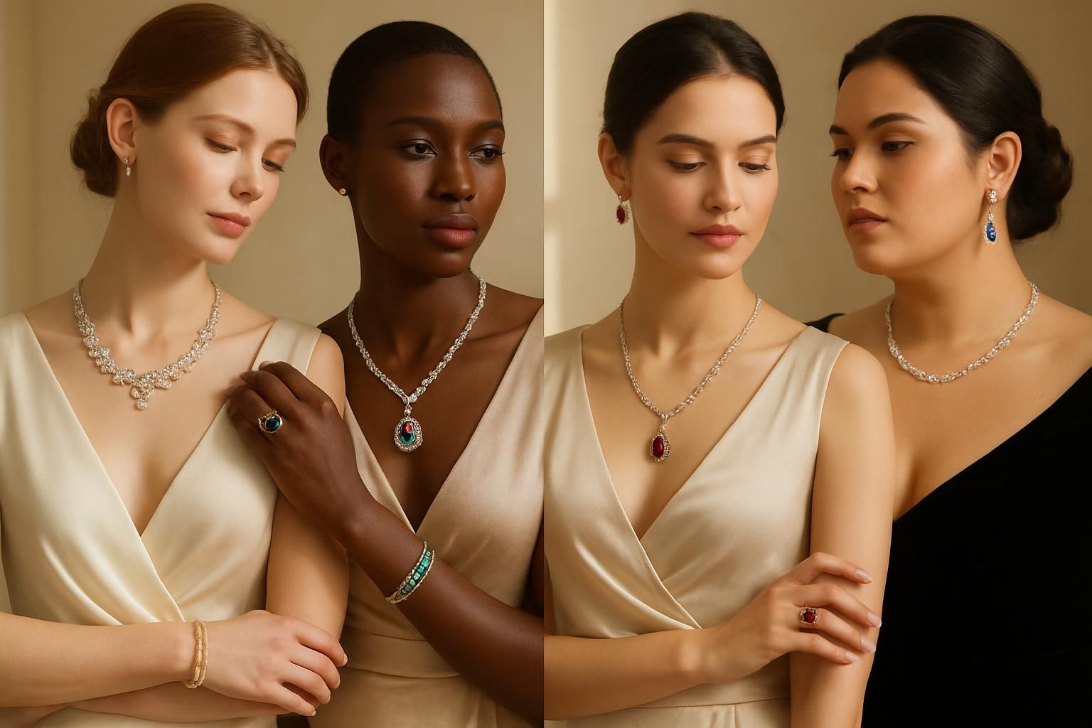 découvrez ces bijoux d'exception qui apportent une élégance royale à toutes les silhouettes, sublimant votre style avec raffinement et prestige.