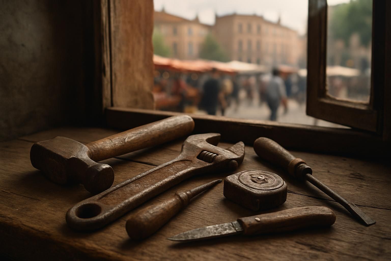 après un vol au marché du capitole, découvrez un vibrant appel à la solidarité autour d'outils précieux symbolisant une vie de travail.