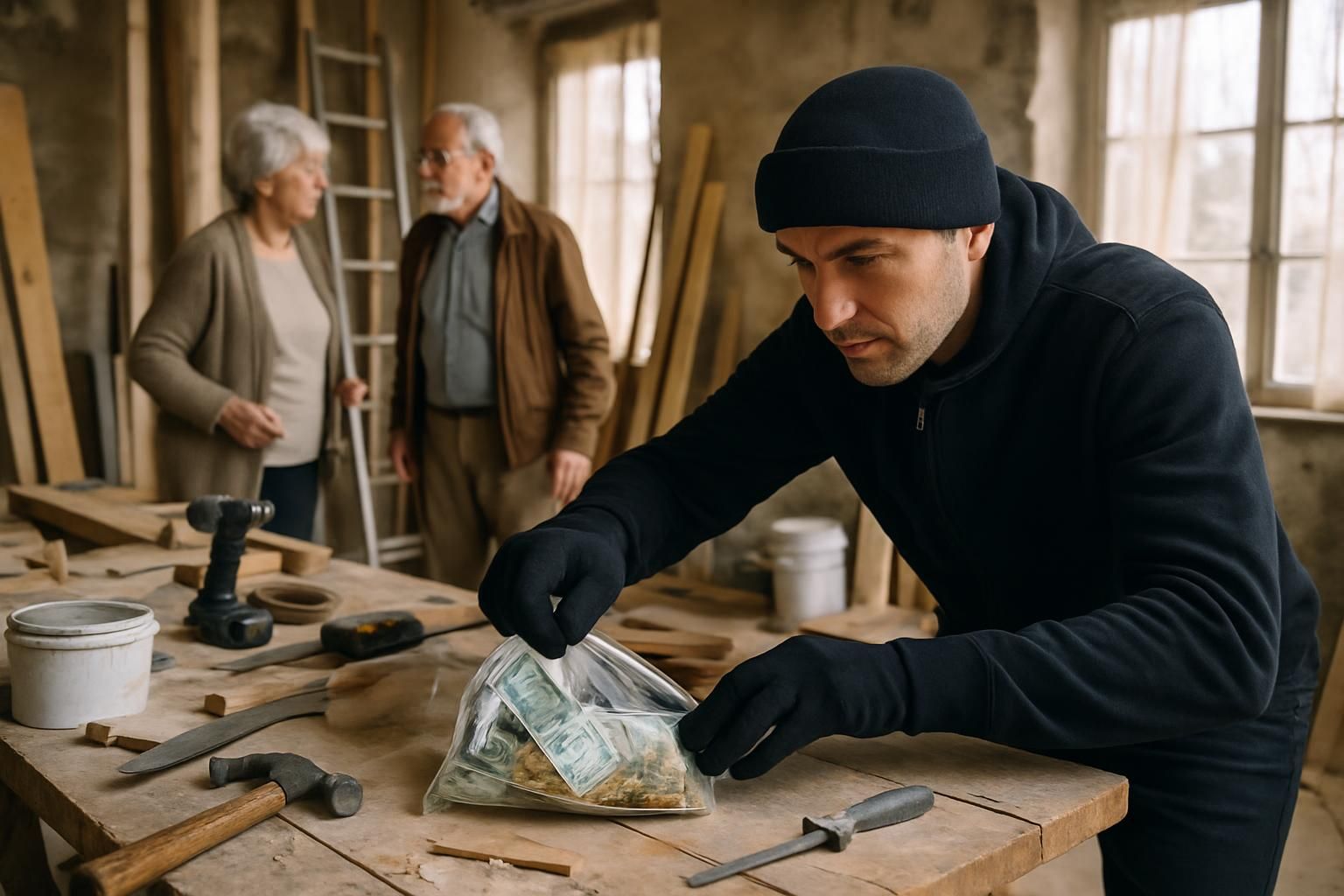 un voleur s'introduit discrètement dans des chantiers chez des seniors dans l'orne, dérobant argent et bijoux. découvrez les détails de ce cambriolage troublant.