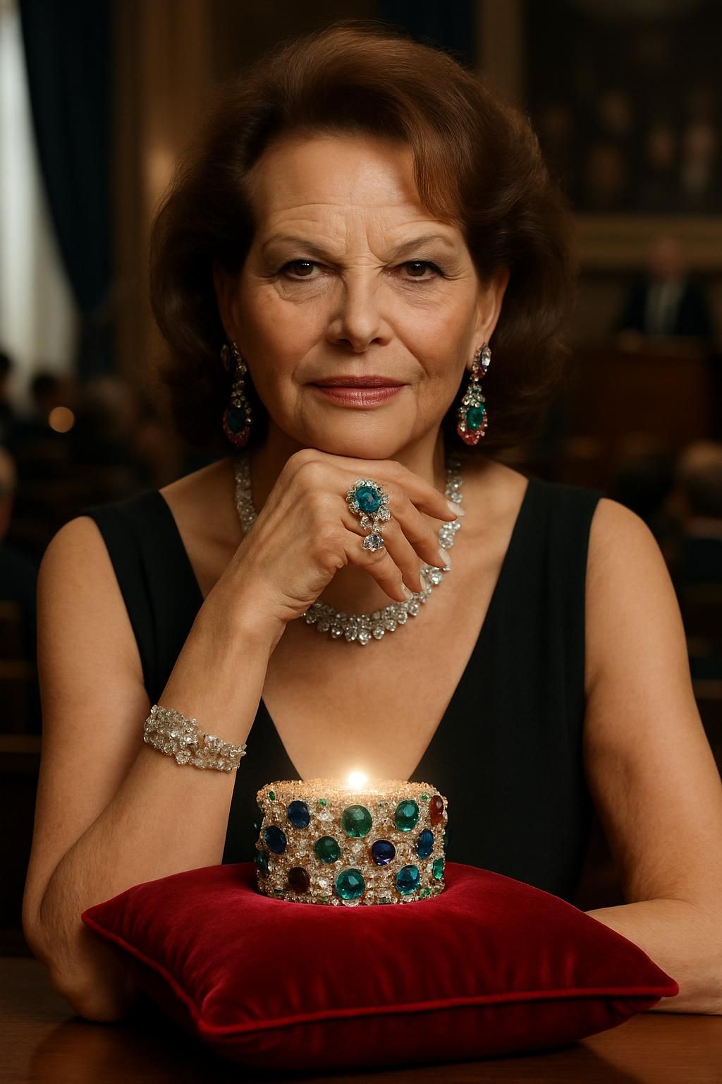 découvrez la vente aux enchères des bijoux emblématiques de claudia cardinale, où une pièce phare attire tous les regards des amateurs et collectionneurs.