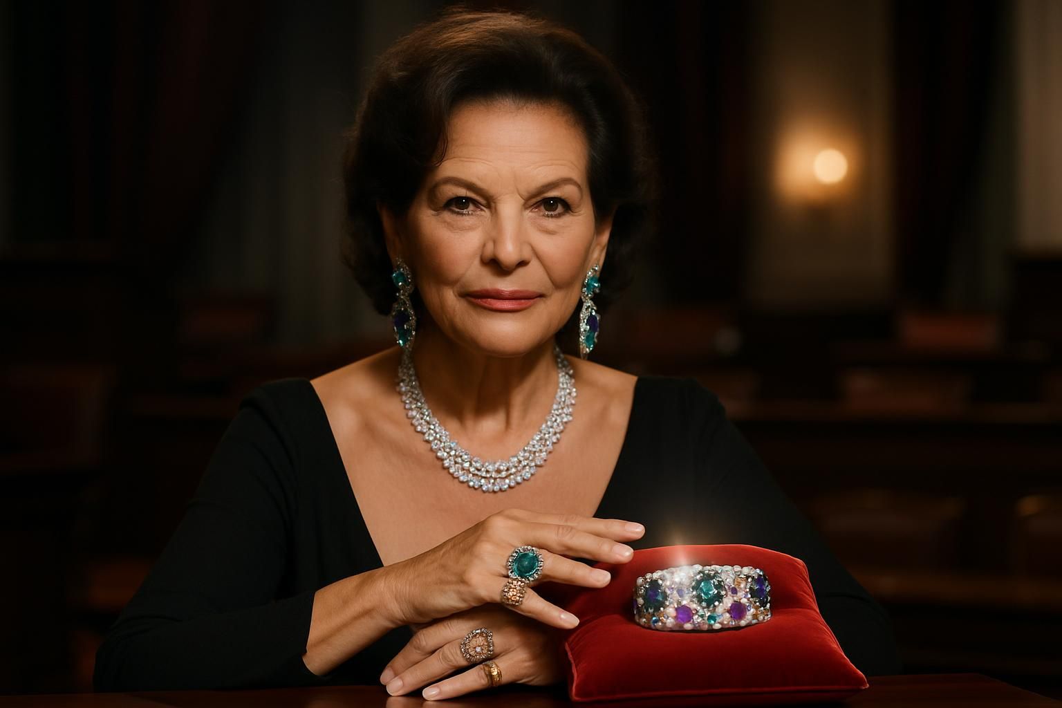 découvrez les bijoux emblématiques de claudia cardinale mis aux enchères, avec une pièce phare qui captive tous les regards des collectionneurs et amateurs de bijoux rares.