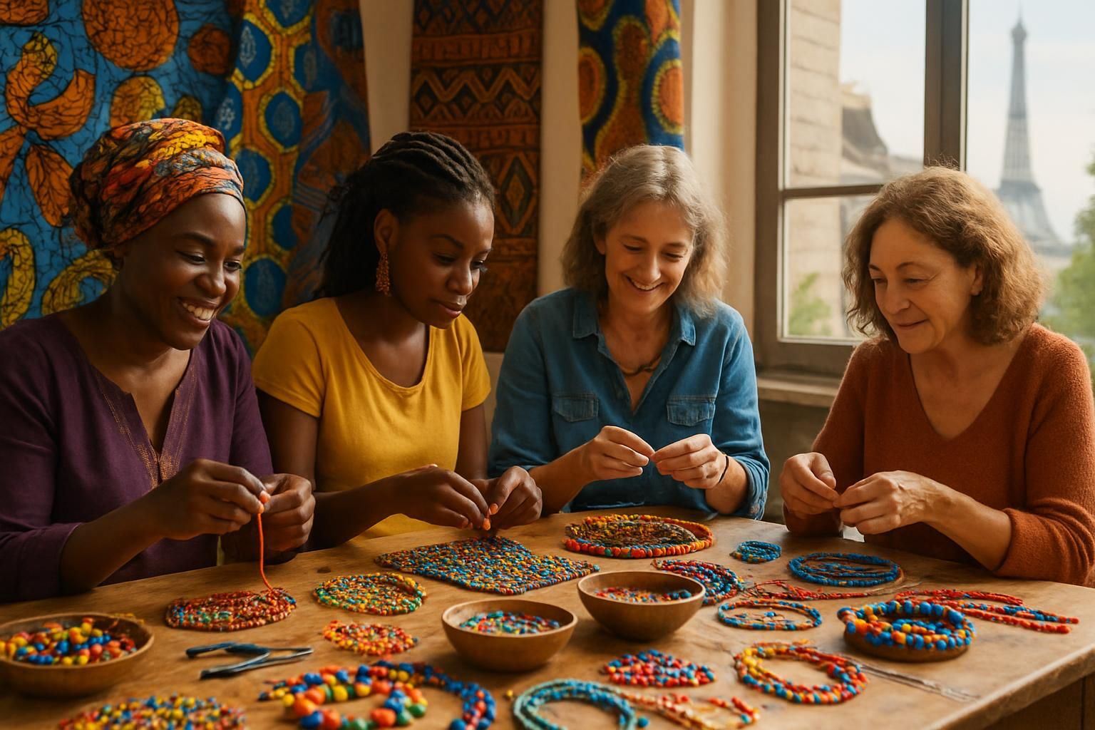 découvrez l'histoire inspirante de femmes de dakar à paris qui créent bien plus que des bijoux, tissant des liens culturels et des rêves d'avenir.