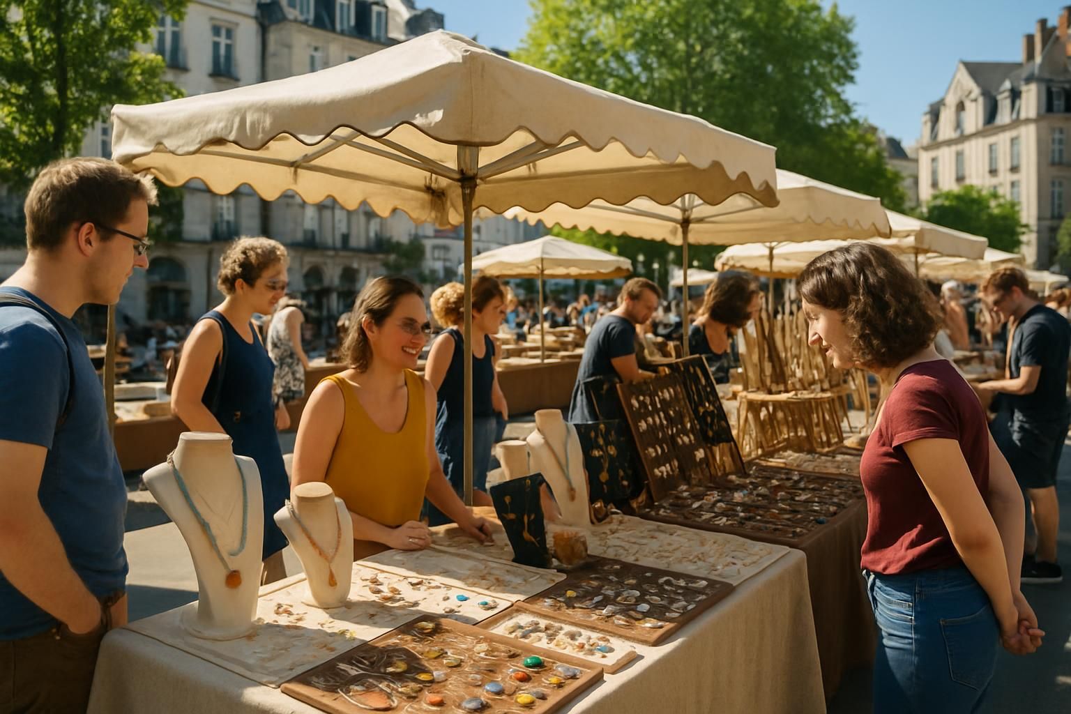 ne manquez pas le marché du bijou à nantes ce samedi 20 juin, une occasion unique de découvrir des créations artisanales et originales pour tous les amateurs de bijoux.