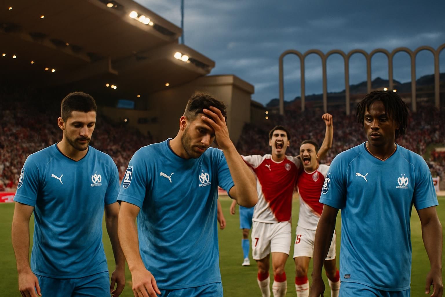 après sa défaite à monaco, l'om quitte le podium de la ligue 1, une situation qui complique ses ambitions cette saison.