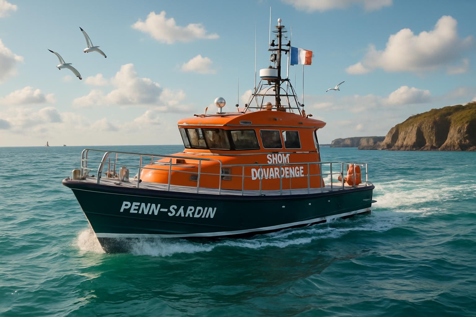 découvrez en images penn-sardin, la nouvelle star de la snsm de douarnenez, un véritable bijou maritime alliant performance et élégance au service du sauvetage en mer.
