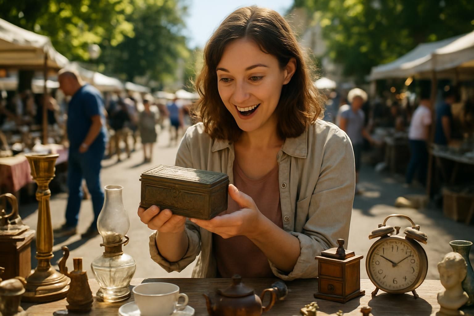 elle trouve une boîte ancienne à seulement 2 € lors d'une brocante et révèle un trésor insoupçonné estimé à plusieurs milliers d'euros à l'intérieur.