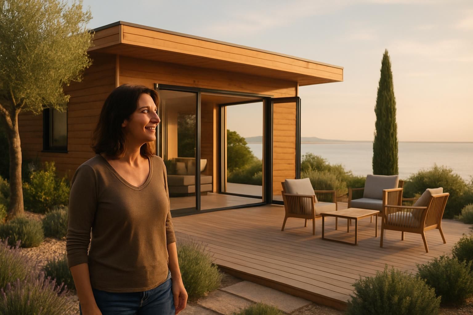 découvrez le havre de paix en bois d'estelle denis dans le var, un joyau architectural avec une vue imprenable sur la mer, idéal pour se ressourcer et profiter de la nature.