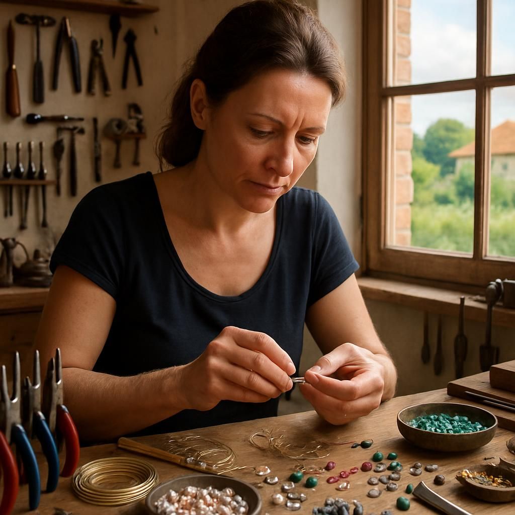 découvrez comment karine a transformé son défi oculaire en une passion créative en créant des bijoux artisanaux uniques à bessières.
