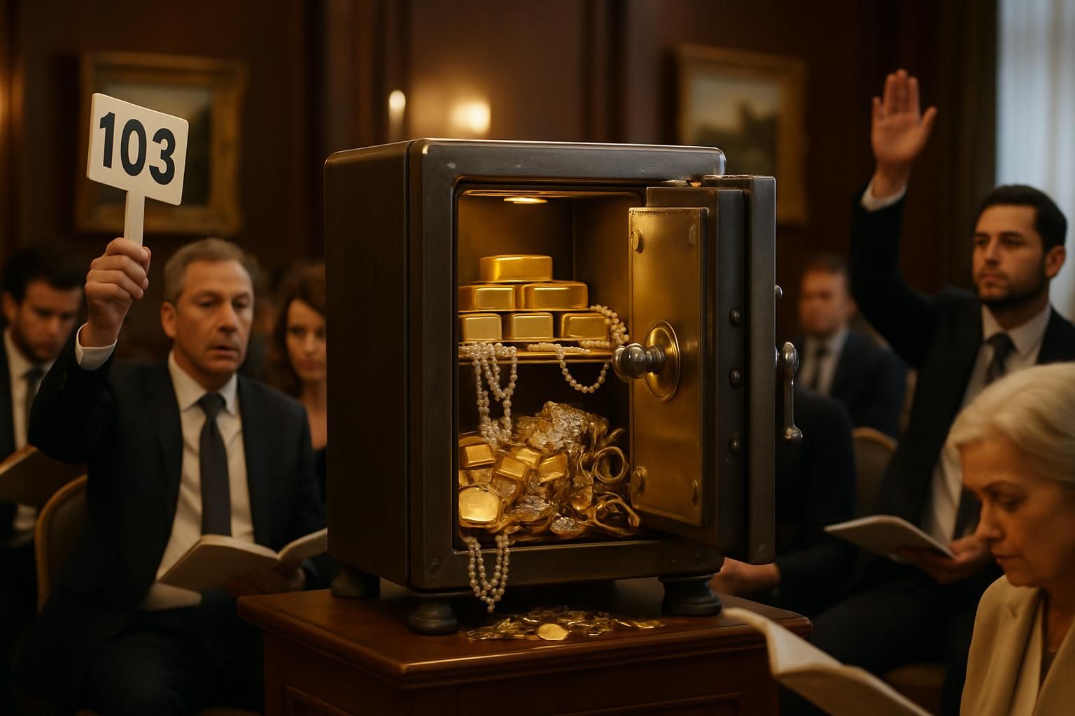 découvrez comment investir dans l'or et les bijoux en participant à la vente aux enchères du coffre-fort le 12 février. une opportunité unique pour acquérir des pièces précieuses.