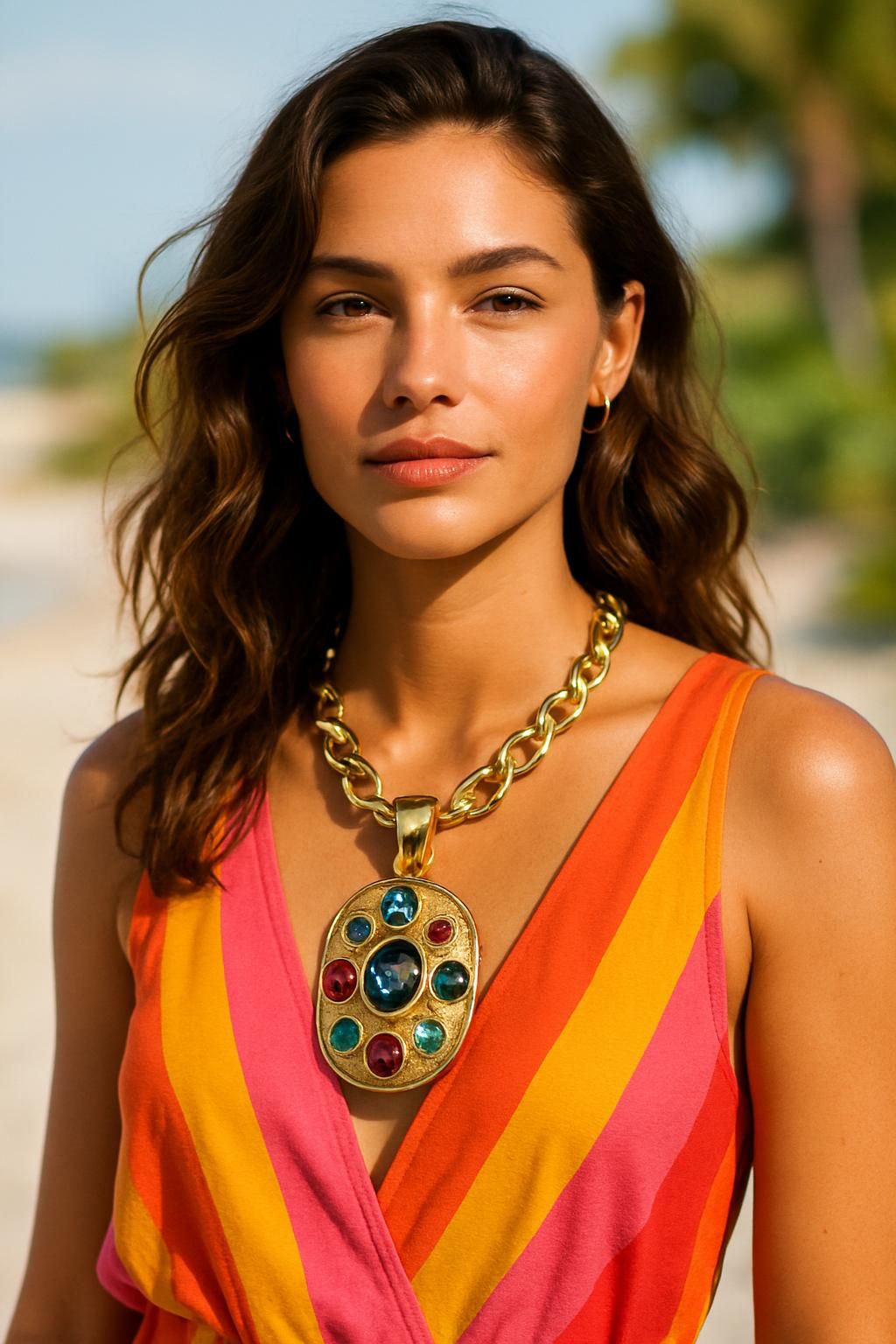 découvrez le collier pendentif xxl, le bijou tendance et incontournable pour sublimer votre style cet été avec audace et élégance.