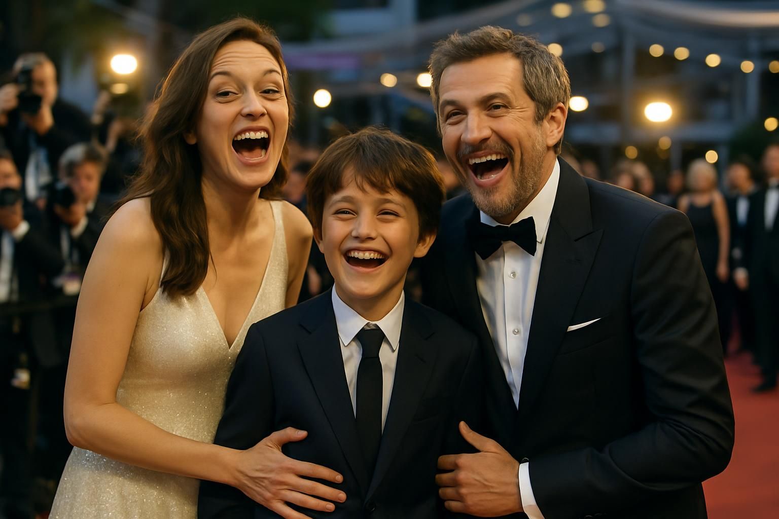 marion cotillard et guillaume canet rayonnent de bonheur avec leur fils marcel lors de leur apparition sur le tapis rouge du festival, captivant les regards et les cœurs.