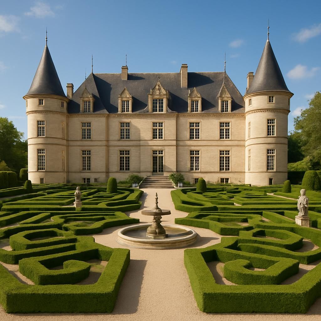 découvrez un trésor architectural en occitanie avec ce château élégant et son somptueux jardin à la française, alliant histoire et beauté paysagère.