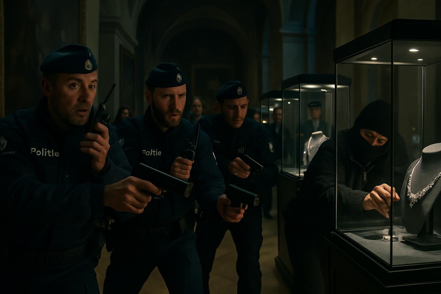 un vol spectaculaire de bijoux au louvre prend un tournant inattendu grâce à l'intervention déterminante de la police belge, relançant l'enquête avec un coup de théâtre.